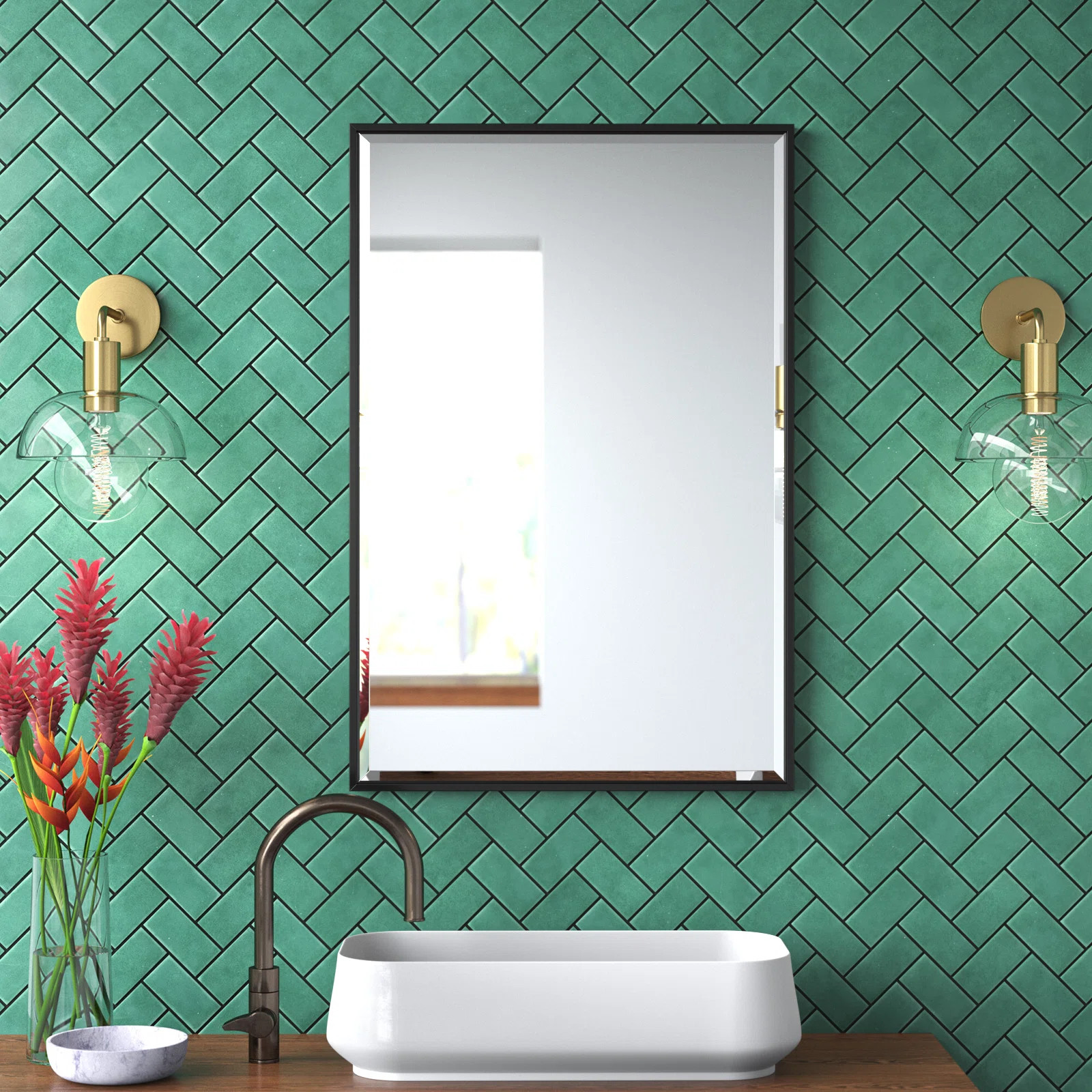 Logsdon Flat Mirror | Wayfair North America