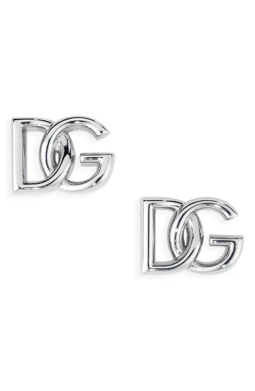 Dolce&Gabbana DG Stud Earrings in Silver at Nordstrom | Nordstrom