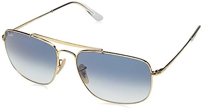 RAY-BAN Colonel Gold & Light Blue Gradient Sunglasses | Amazon (US)