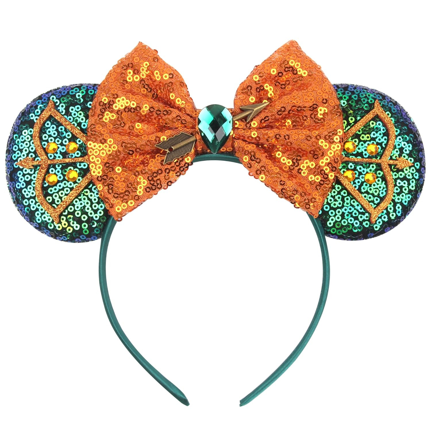 Zhesesmila Mini Ears Headband Merida Princess Hair Accessories Glitter Hairband for Princess Part... | Amazon (US)