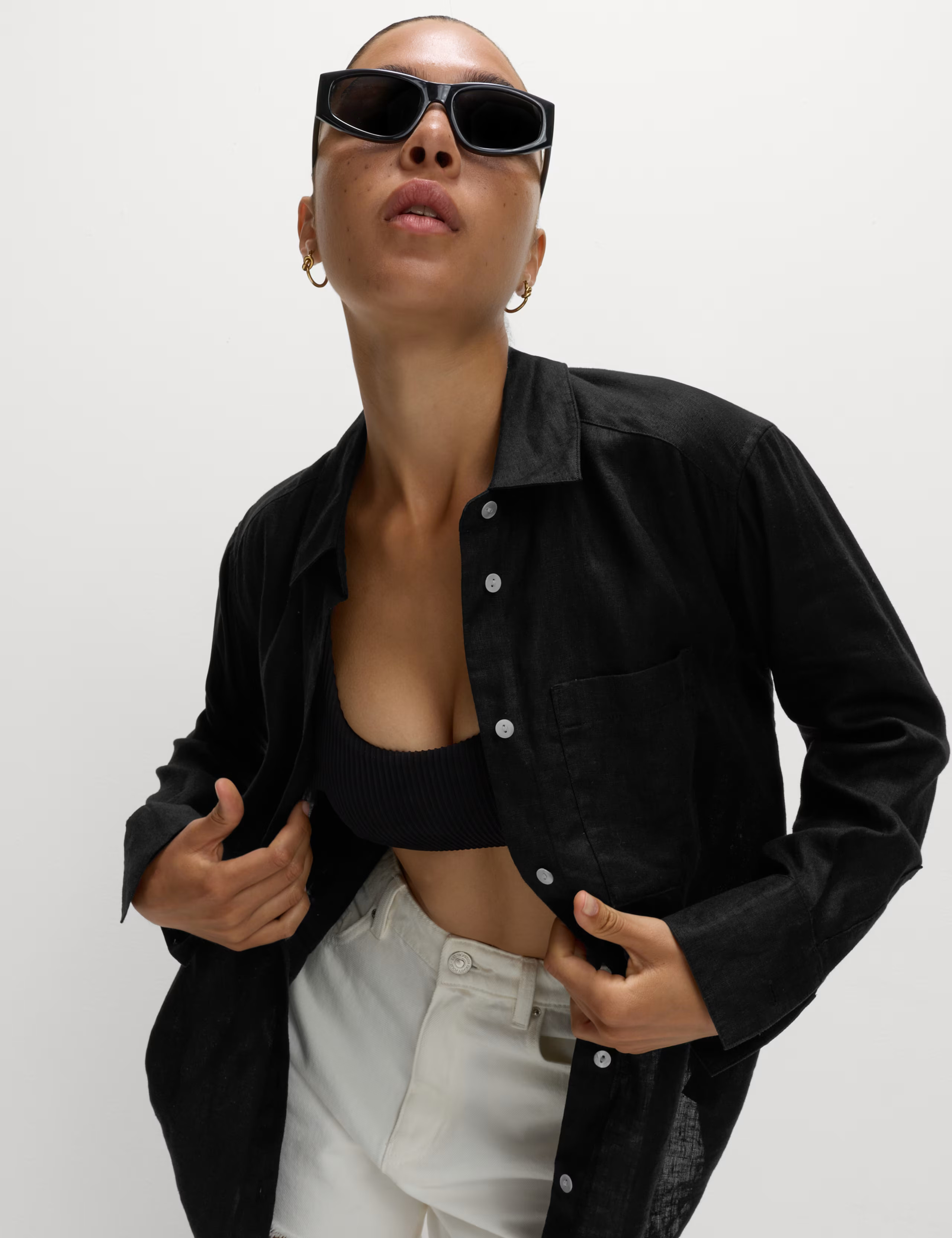 Pure Linen Oversized Girlfriend Style Shirt | Marks & Spencer (UK)