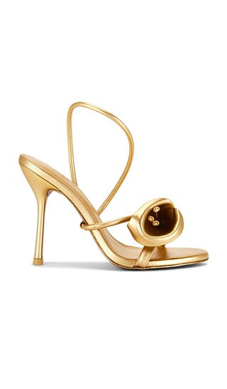 Cult Gaia Cassidy Sandal in Metallic Gold. - size 37.5 | Revolve Clothing (Global)