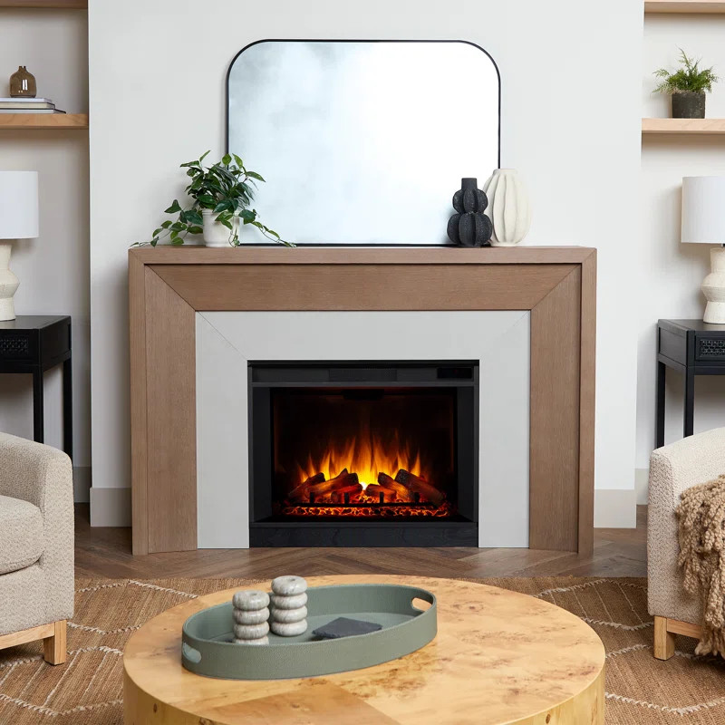 Brooks 64" Grand Electric Fireplace by Real Flame | Wayfair North America