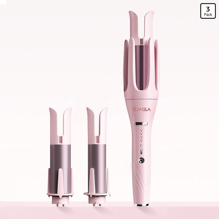 3 in 1 Automatic Curling Iron, Hair Curlers with 3 Curling Barrels (1" - 1.25" - 1.5"), Rotating ... | Amazon (US)