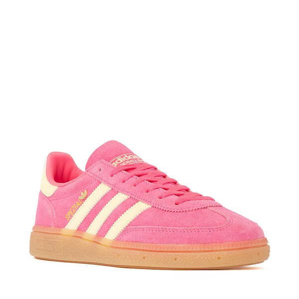 Womens adidas Handball Spezial Athletic Shoe - Lucid Pink / Almost Yellow / Gold Metallic | Journeys
