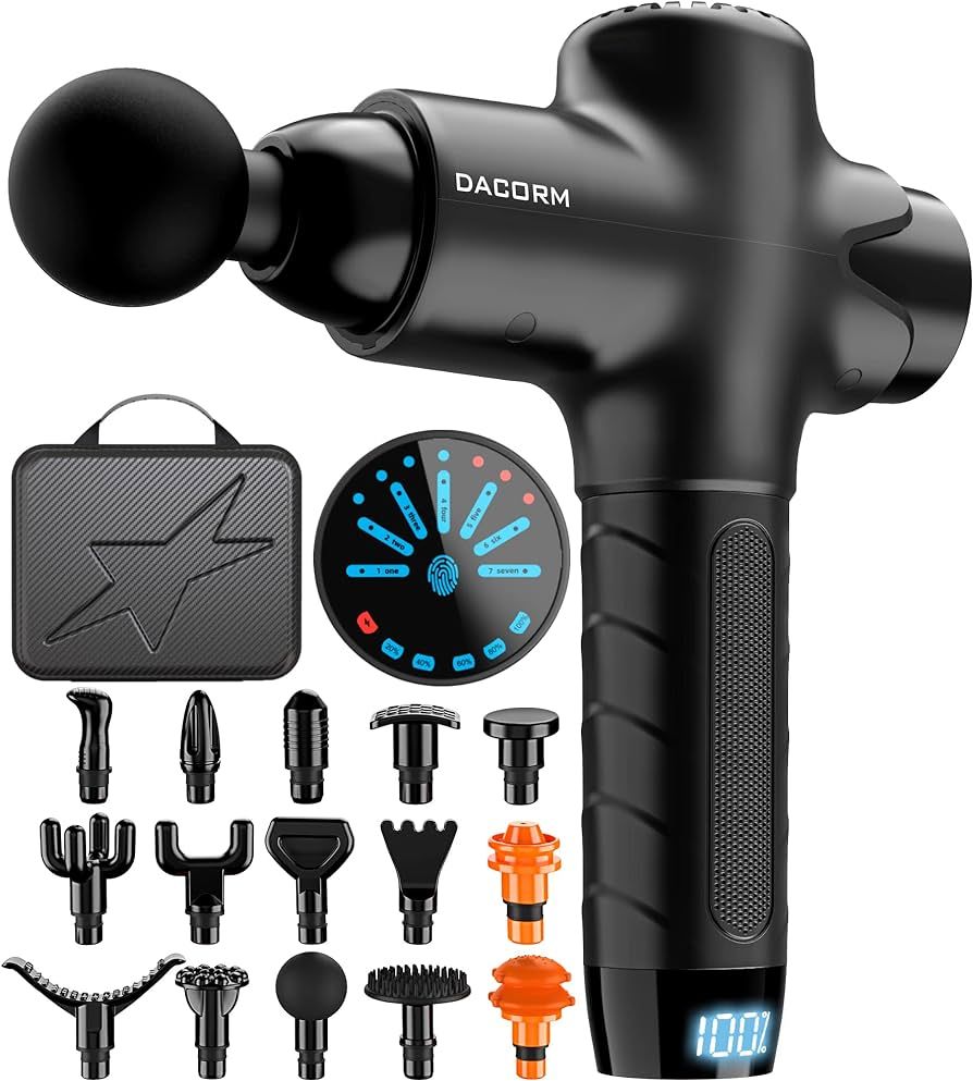 DACORM Massage Gun - Percussion Muscle Massage Gun for Athletes, Upgrade Quiet Portable Electric ... | Amazon (US)