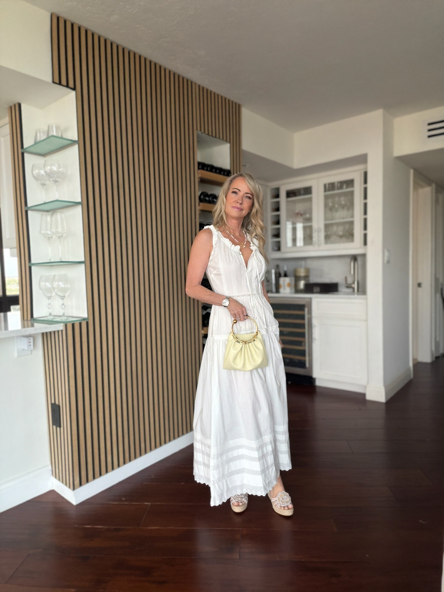 A feminine white dress, always!  Im in a xs for reference!

#LTKootd #LTKOver40 #LTKSeasonal