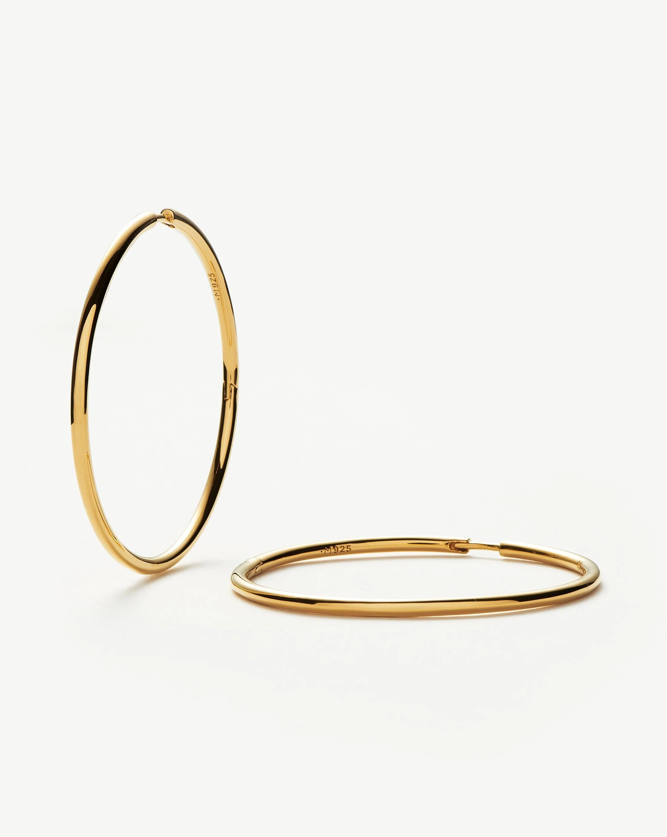 Classic Oversized Hoop Earrings | 18ct Gold Plated Vermeil Earrings | Missoma UK