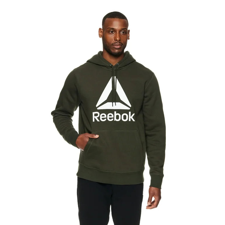 Reebok Men's Delta Logo Fleece Hoodie, Sizes S-XL | Walmart (US)