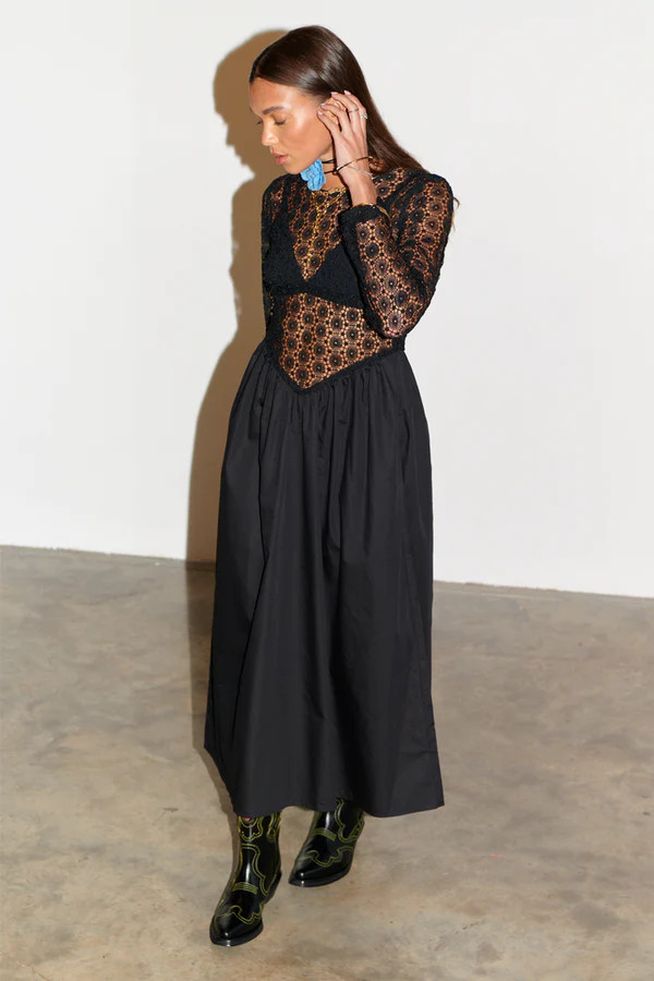 Black Lace Victoria Dress | Never Fully Dressed US