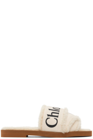 White Woody Flat Mules | SSENSE