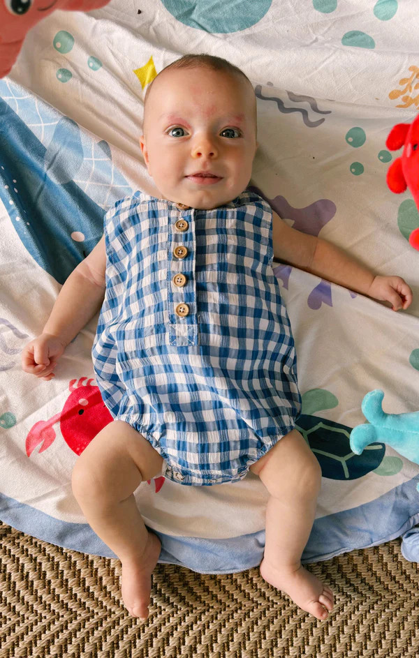 Rowan Onesie ~ Blue Bounty Gingham | Show Me Your Mumu