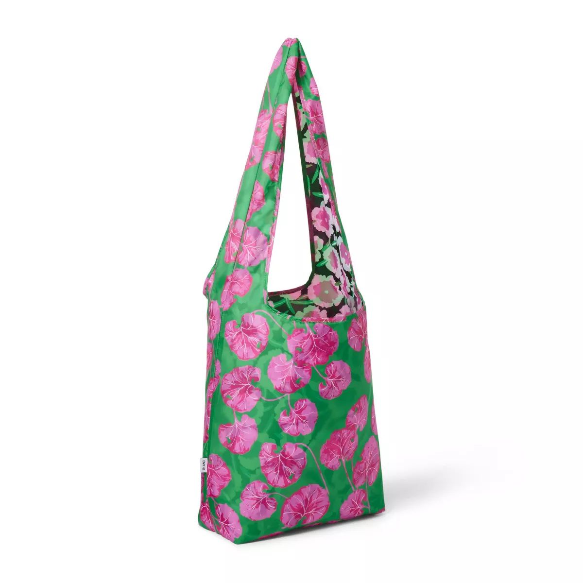 Poppy/Geranium Leaf Pink/Green Reversible Reusable Bag - DVF for Target | Target