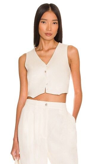 Cropped Vest in Creme | Revolve Clothing (Global)