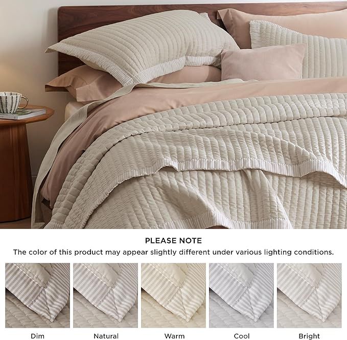 Bedsure Bone Bedspread Coverlet Queen Size - Lightweight Soft Quilt Bedding Set for All Seasons, ... | Amazon (US)