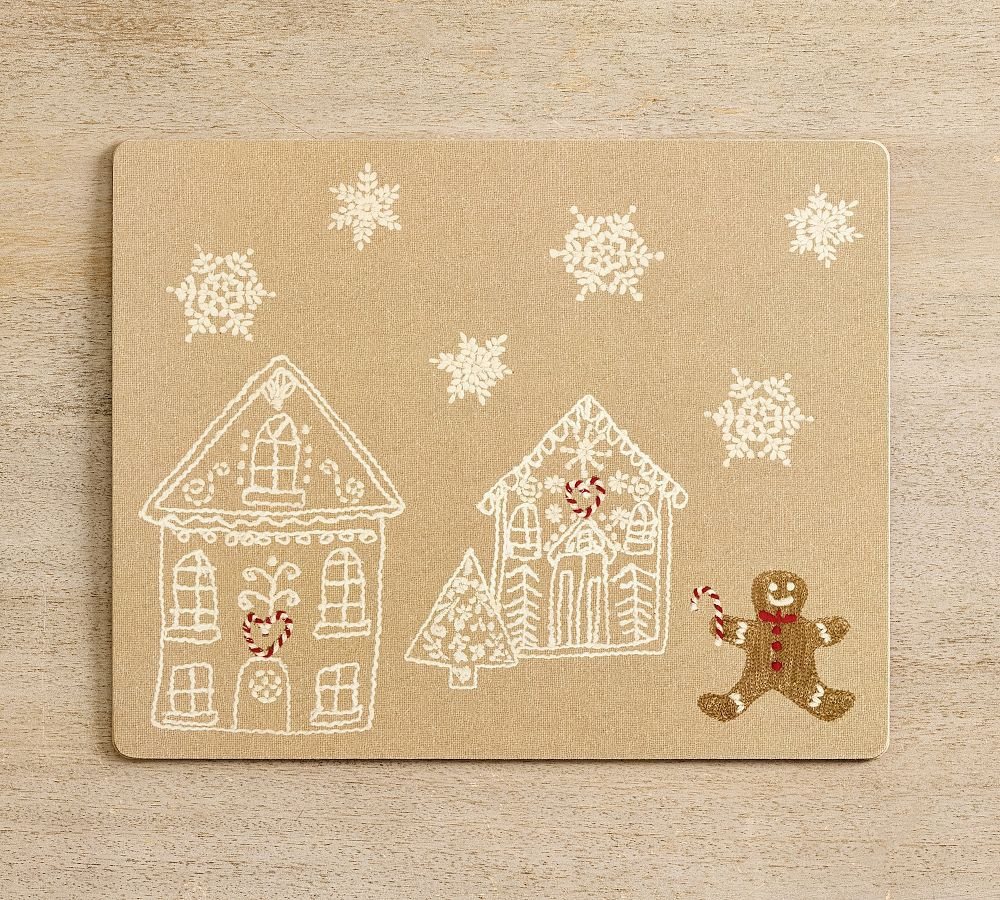 Gingerbread Village Cork Placemats - Set of 4 | Pottery Barn (US)