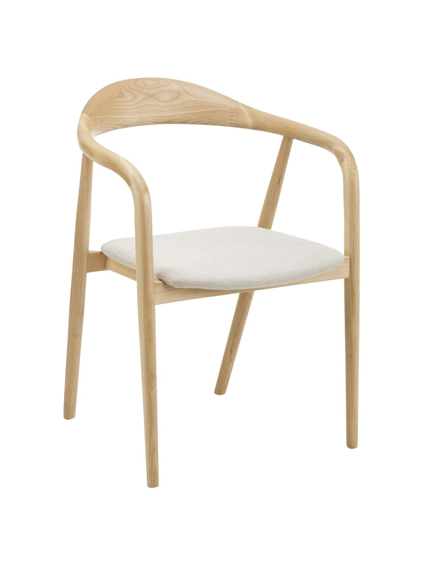 Wooden armchair Angelina with upholstered seat cushion | Westwing EU