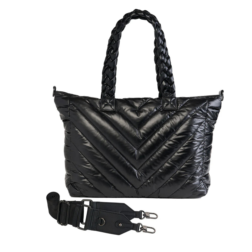 Black Quilted HydroTote® | WanderFull 