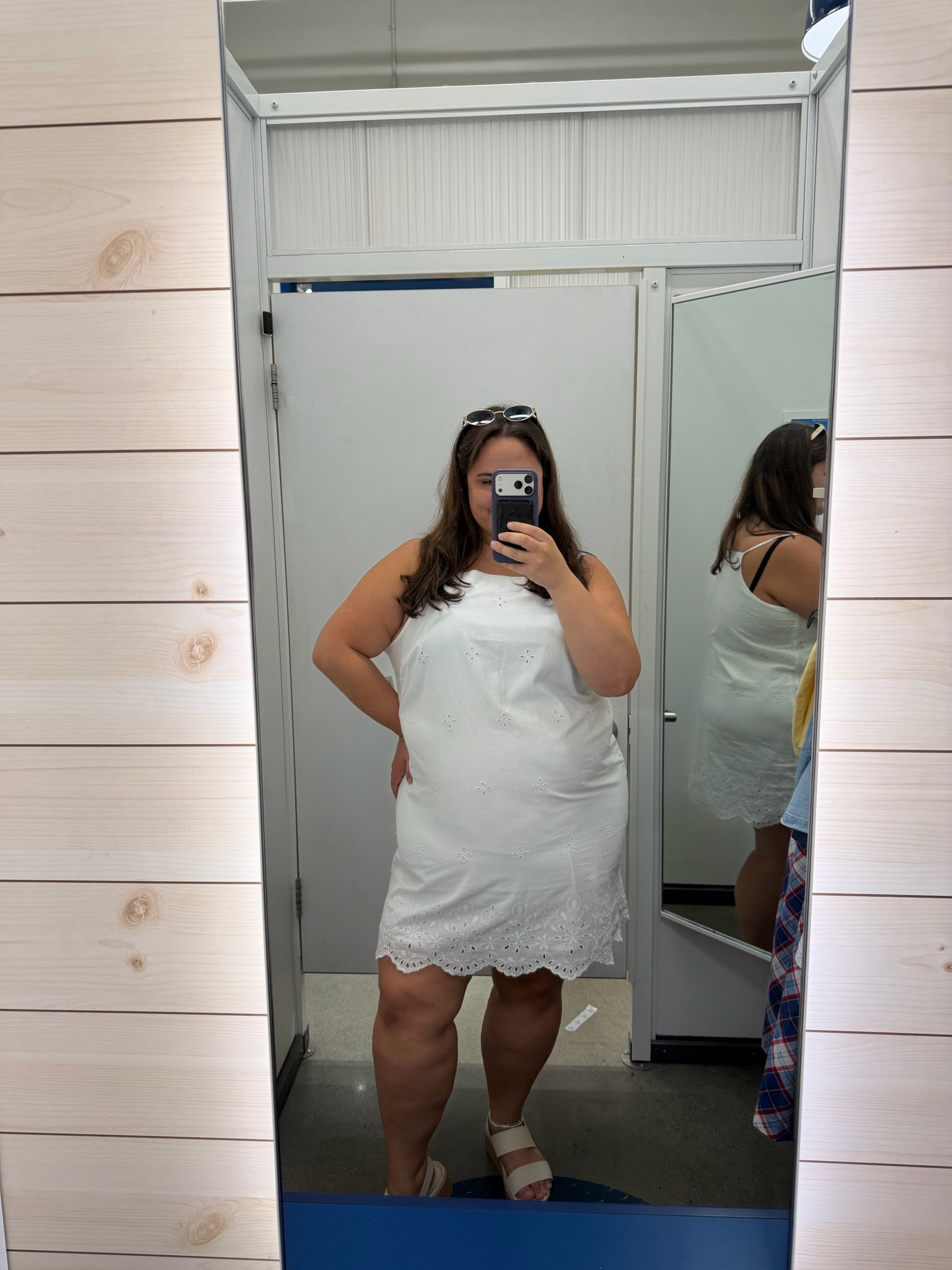 Plus size friendly shift dress from old navy wearing 2x

#LTKSeasonal #LTKPlusSize #LTKSaleAlert