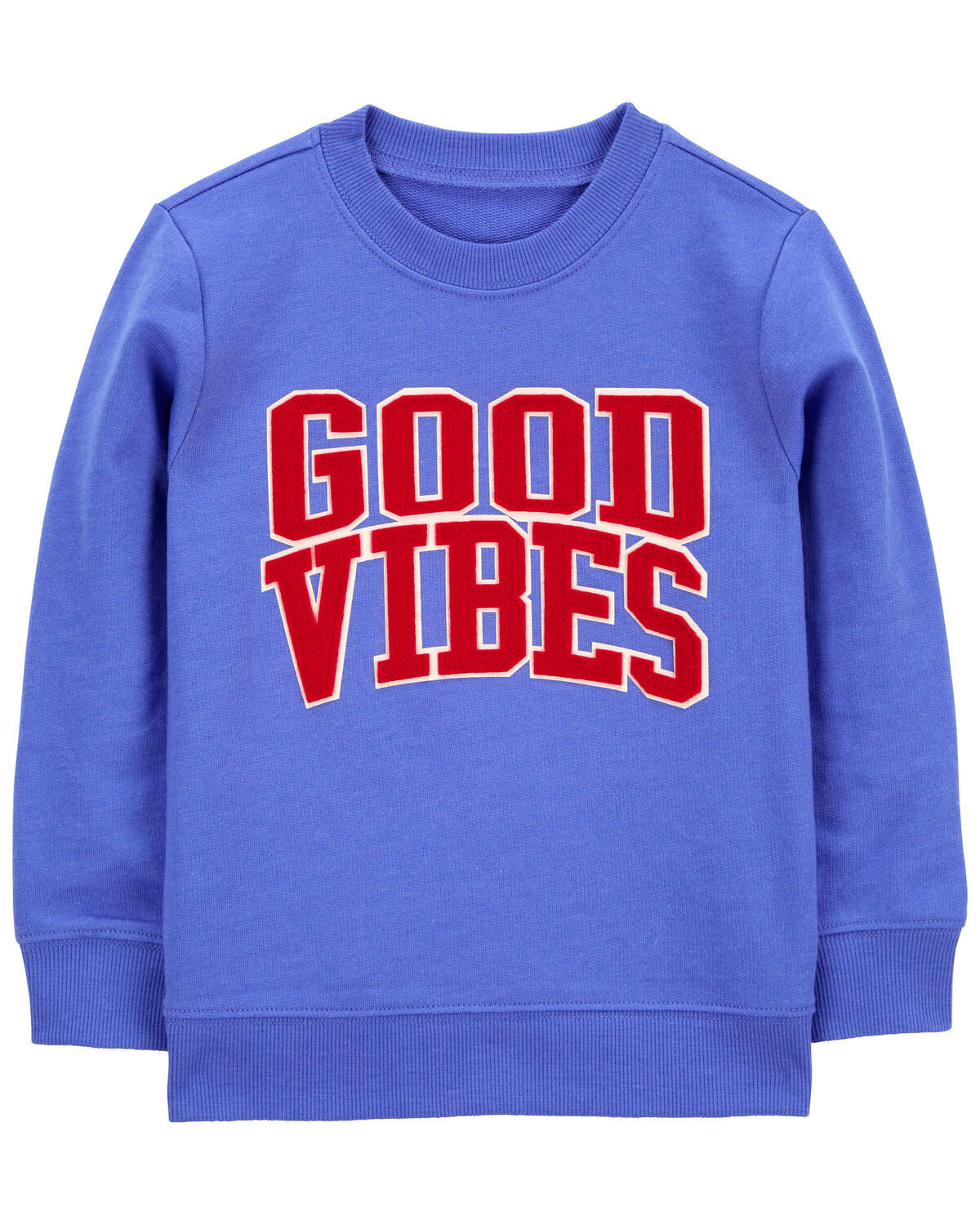 Blue Toddler Good Vibes Pullover Sweatshirt | carters.com | Carter's