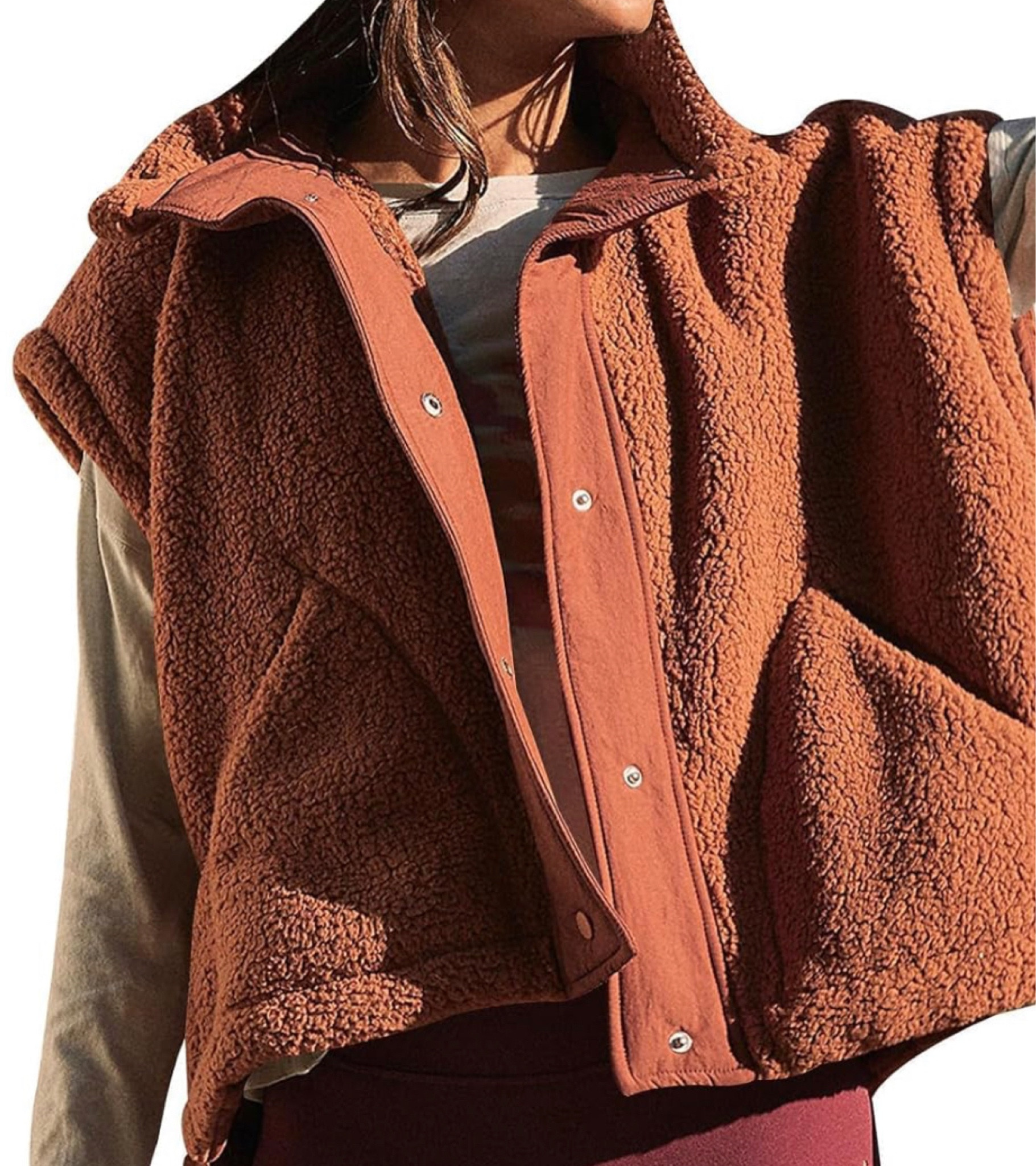 Super cute and comfy women’s fleece casual vest. Sherpa jacket outerwear with pockets! Multiple colors available!

#LTKstyletip #LTKfindsunder50 #LTKSeasonal