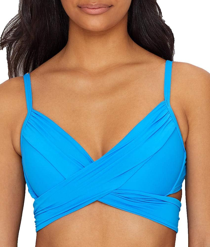 La Blanca Women's Standard Island Goddess Wrap Underwire Push Up Bikini Swimsuit Top | Amazon (US)