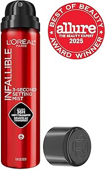 L'Oreal Paris Infallible 3-Second Setting Spray Mist, Microfine Mist for up to 36HR Wear, Clear, ... | Amazon (US)