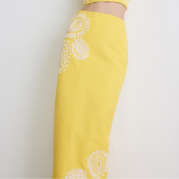 Yellow Carly Maxi Pencil Skirt Paisley Design | Poshmark
