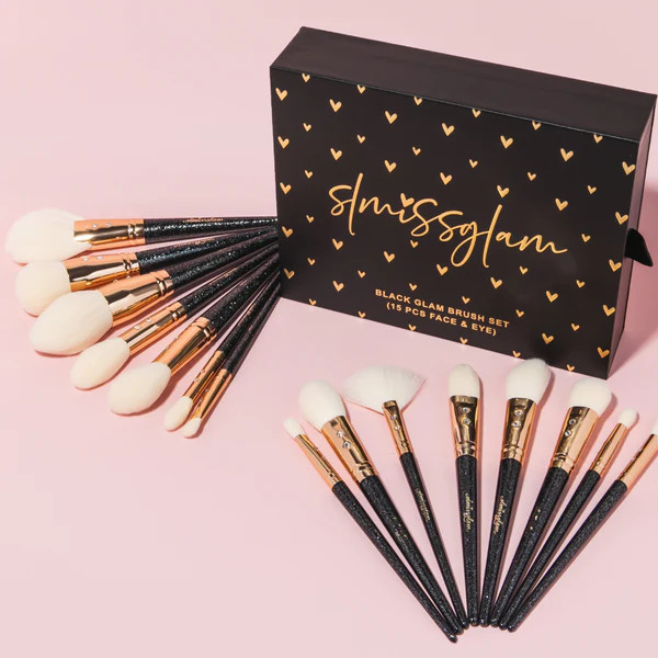 Black Glam Brush Set 💣 | SLMISSGLAM BEAUTY
