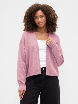 Relaxed Boucle Open-Front Cardigan | Gap Factory