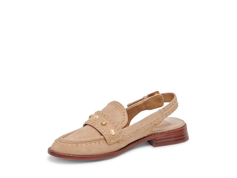 Dolce Vita Hardi Stud Women's Sandals Camel Suede : 8.5 M, Leather/Rubber | Zappos