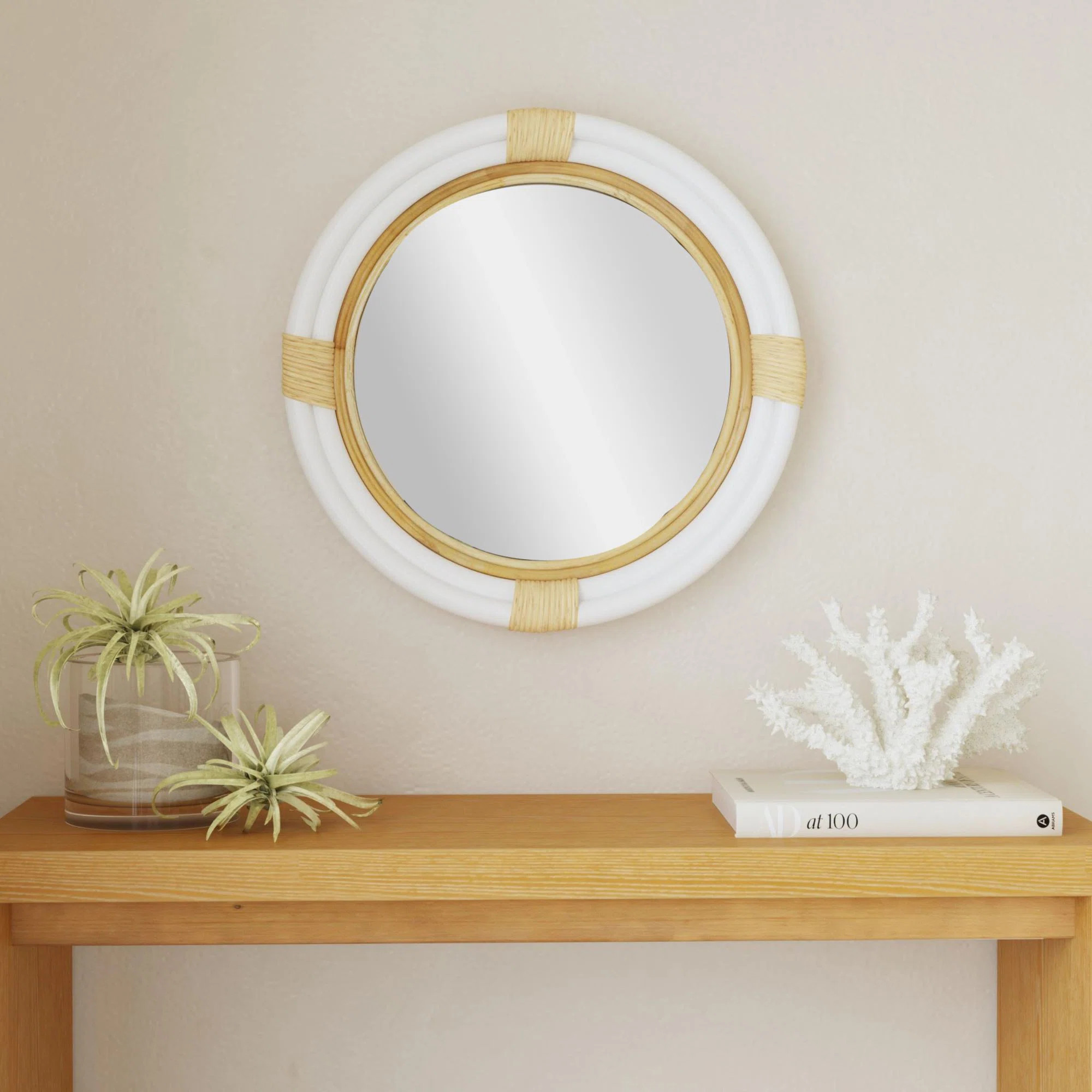 Michael Round Rattan Mirror | Wayfair North America