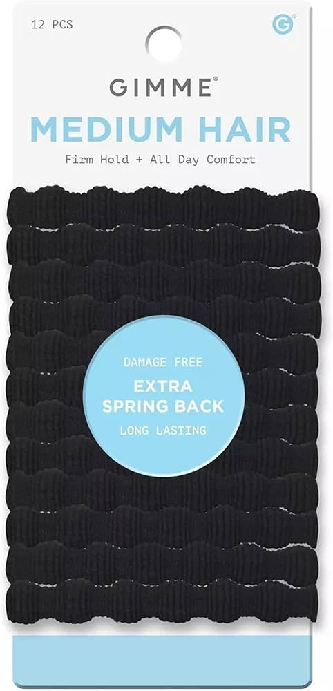 Gimme Beauty Spring Back Hair Bands - No-Snag Elastic Bands for Medium Hair - Gentle Ponytail Hol... | Amazon (US)
