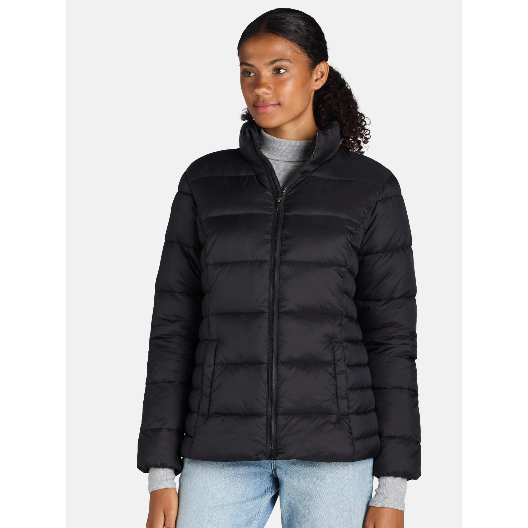 Time and Tru Women's and Women's Plus Puffer Jacket, Sizes XS-3X | Walmart (US)