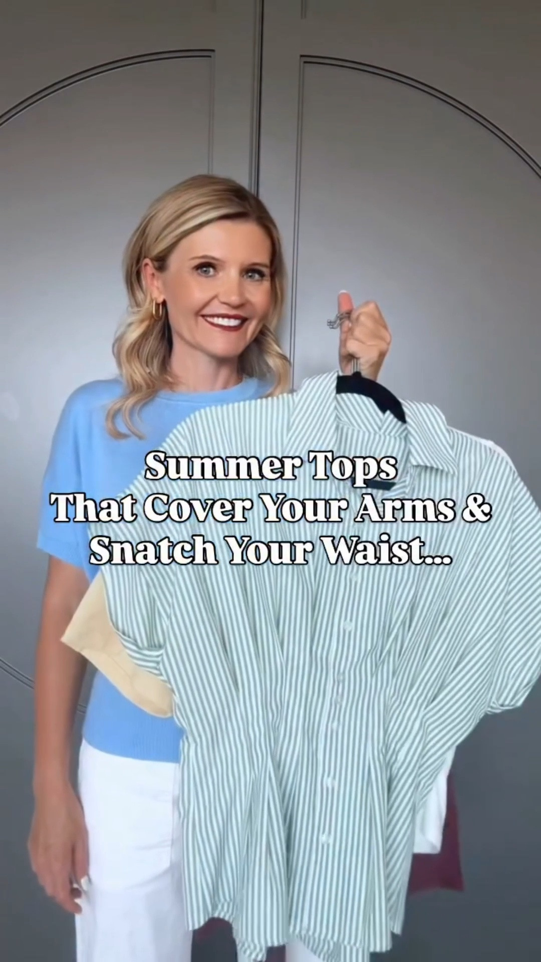 Summer Tops That Cover Your Arms & Snatch Your Waist

#LTKootd #LTKSaleAlert #LTKOver40