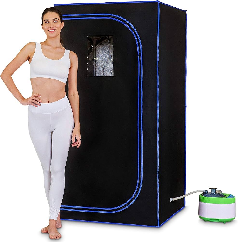 SereneLife SLISAU35BK Full Size Portable Steam Sauna –Personal Home Spa, with Remote Control, F... | Amazon (US)