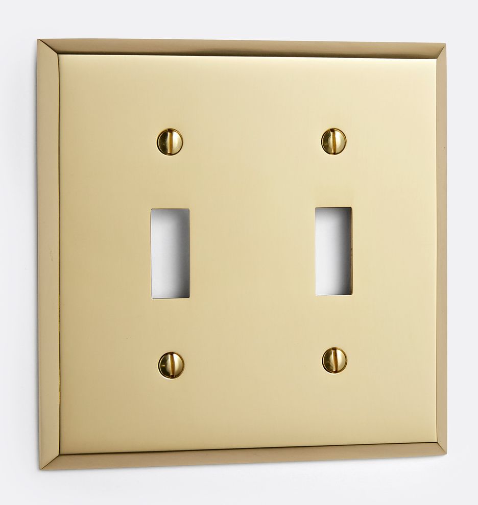 Lewis Double Toggle Switchplate | Rejuvenation