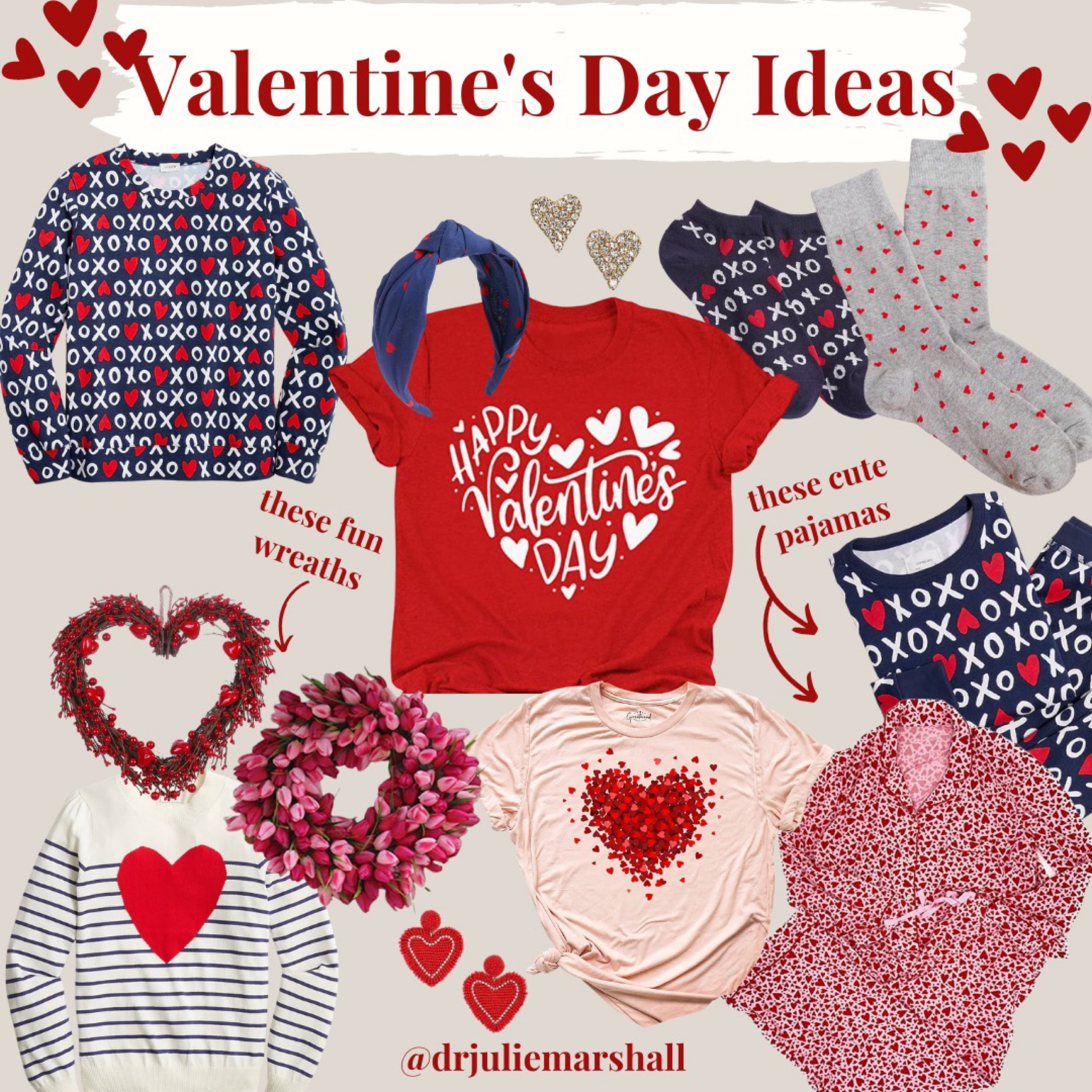 So many cute Valentine’s Day options! From sweaters to pajamas to wreaths to earrings, everything in red and pink for February 14th!

#LTKFind #LTKstyletip #LTKSeasonal