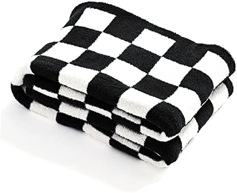 Amazon.com: YIRUIO Throw Blankets Checkerboard Grid Chessboard Gingham Warmer Comfort Reversible ... | Amazon (US)