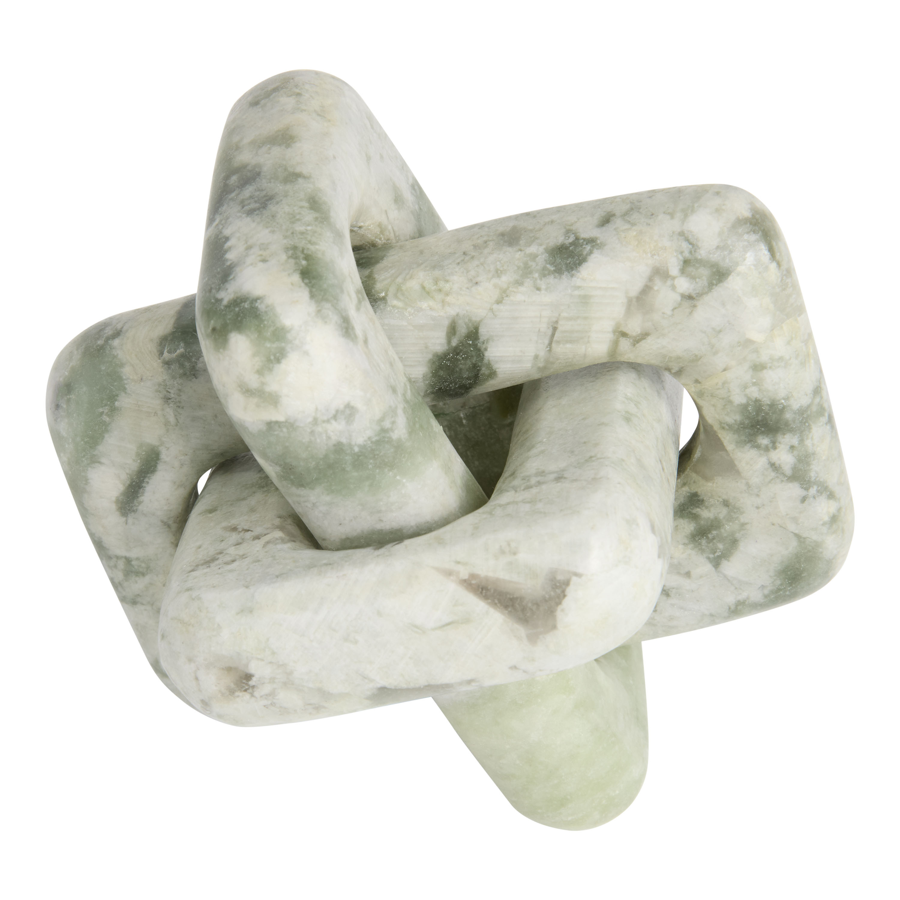 Natural Green Marble Knot Decor | World Market