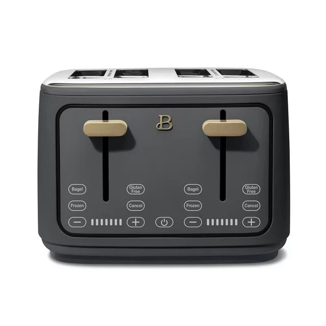 Beautiful 4-Slice Toaster with Touch-Activated Display, Oyster Grey by Drew Barrymore | Walmart (US)