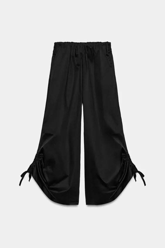 ADJUSTABLE HEM CULOTTE PANTS | Zara US