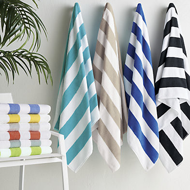 Frontgate Resort Collection™ Cabana Stripe Beach Towel | Frontgate