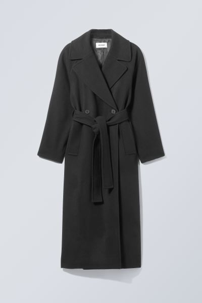 Kia Oversized Wool Blend Coat | H&M (UK, MY, IN, SG, PH, TW, HK)