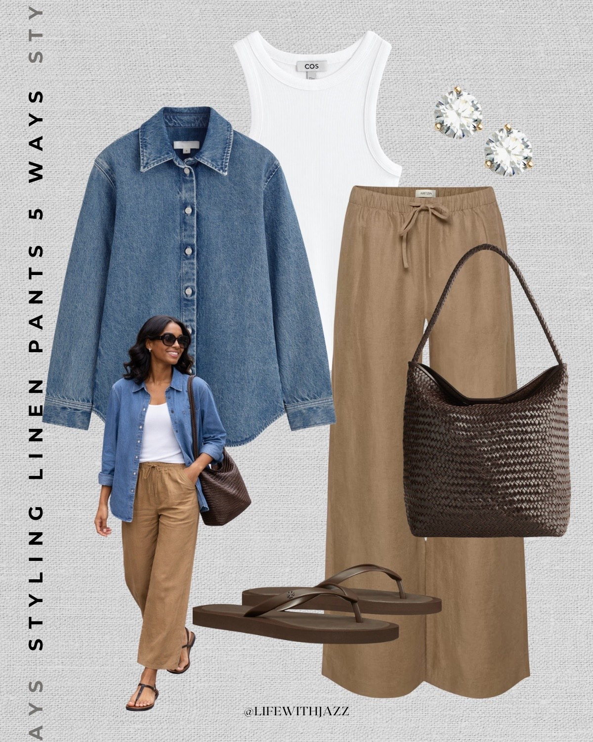 5 ways to style the light brown aritzia lodge pants for spring/summer

spring style / summer style / casual style / dressy outfits / dinner outfit

#LTKSeasonal #LTKootd