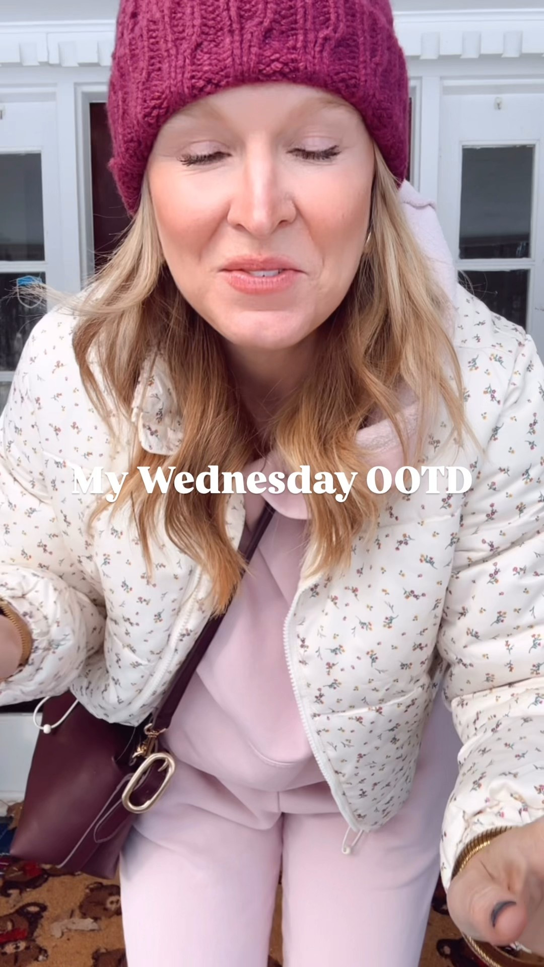 Loved my outfit today! Almost completely in Walmart! In a M in the sweatshirt and pants and a L in the jacket! 
