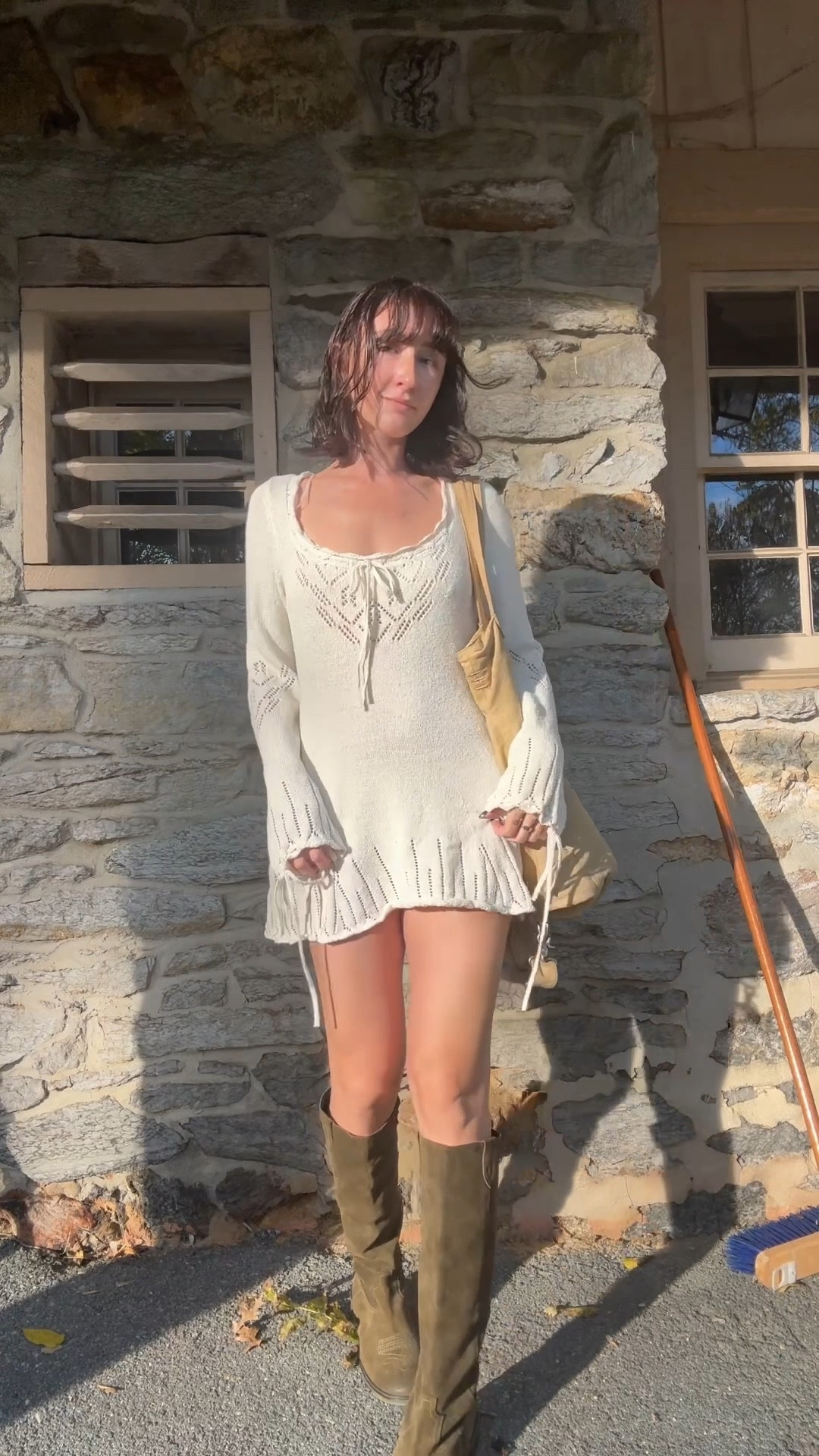 cutest sweater dress 🤍