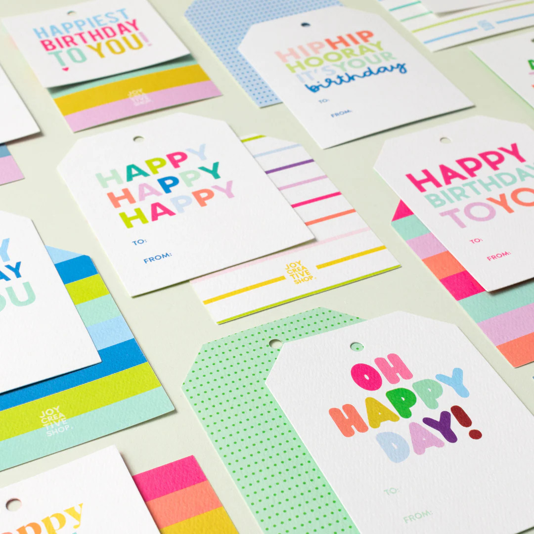 Birthday Bag of Tags | Joy Creative Shop