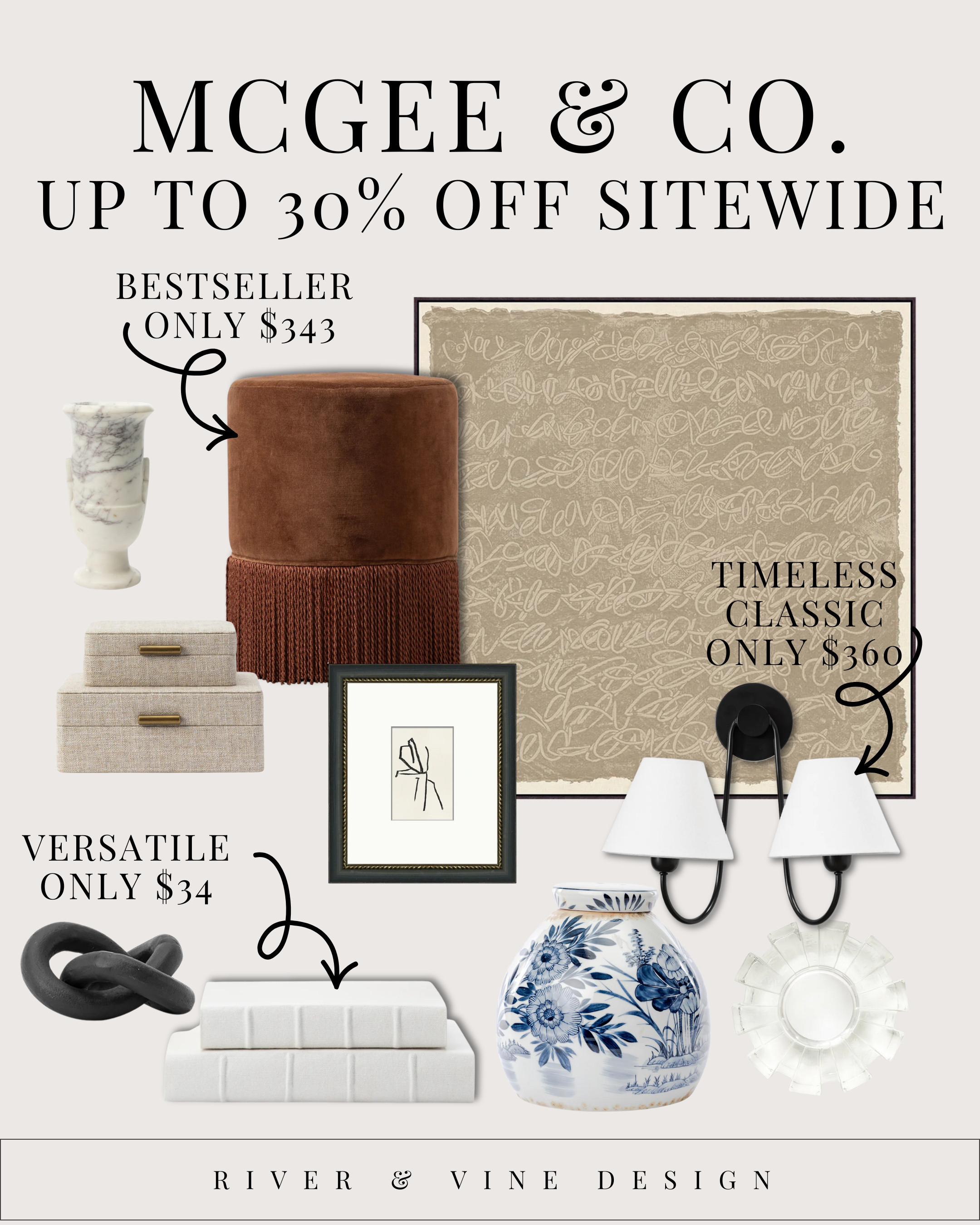 McGee & Co. is up to 30% off and these are the pieces worth grabbing before they sell out.

Why these are my standouts:

Textural decor that instantly elevates shelves or consoles

Sculptural lighting that feels custom (but at a rare discount)

Timeless art you’ll keep for years

Classic ceramics + marble accents that layer seamlessly with any style

These are the items that never read “trendy” — they just make your home look more designed.

Tap to shop my curated sale picks (and check stock… things move fast during McGee sales!) 

 #LTKCyberWeek #LTKSeasonal #LTKHome