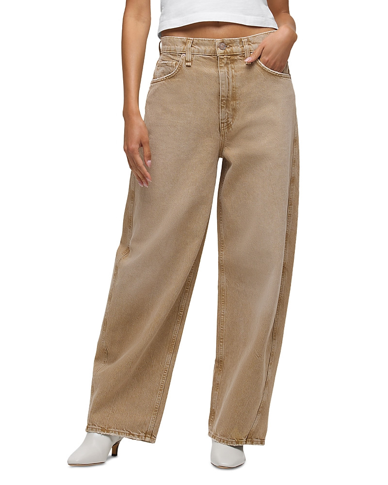Hudson Bailey Relaxed Barrel Jeans in Burnt Khaki | Bloomingdale's (US)